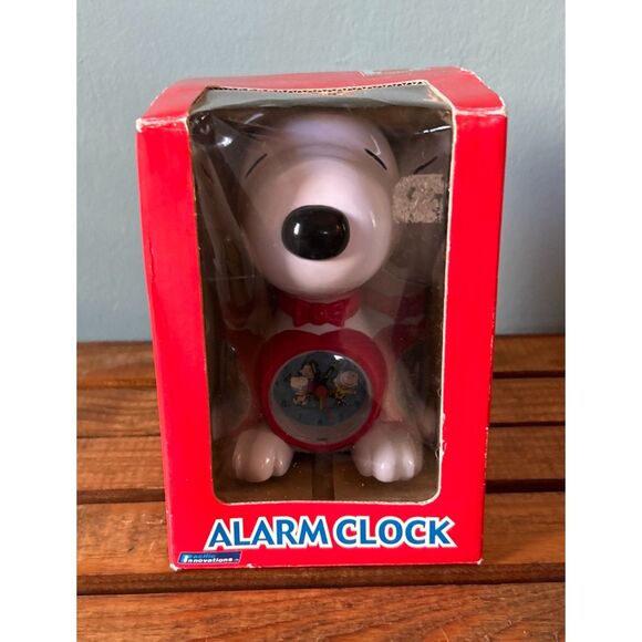Peanuts Snoopy alarm clock table clock collectible in box by Pacific Innovations - Picture 2 of 10